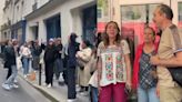 Mexicanos cantaron "Cielito Lindo" mientras esperaban su turno para votar en el extranjero