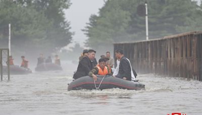 Kim on the front lines fighting floods amid South Korea’s rumors of health issues