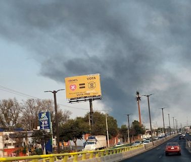 Se registra intenso incendio en empresa pinturas de Apaseo el Alto, Querétaro