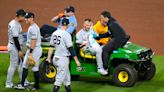 Yankees reliever Anthony Misiewicz struck in the face by a line drive against Pirates