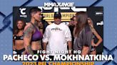 Larissa Pacheco tops gritty Marina Mokhnatkina, makes PFL two-division history | PFL Championship Fight Night HQ