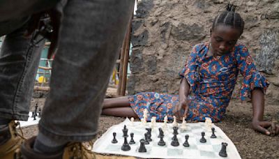 A chess club for kids thrives in a Congo refugee camp. It’s about more than the game