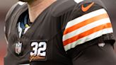 Cleveland Browns honor Jim Brown with jersey patch, logo on field