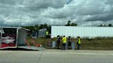 Traffic delays cleared on Route 283 after tractor-trailer drives off the road Thursday [update]