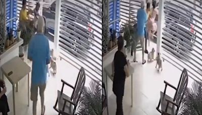 Amor de madre: Cámaras de seguridad captaron momento en que mujer defiende con patada voladora a su hijo en un asalto