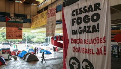 Brasil se suma a las acampadas universitarias contra la guerra en la Franja de Gaza