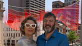 Janet Echelman explains meaning behind her sculpture 'Current' in downtown Columbus