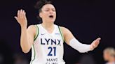 Kayla McBride scores 19 and the Lynx beat the short-handed Wings 90-78