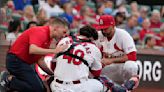 Cardinals catcher Willson Contreras in agony after bat fractures his left forearm