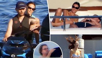 Tobey Maguire takes Leonardo DiCaprio’s girlfriend, Vittoria Ceretti, for a ride on his jet ski in Italy