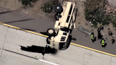 Military vehicle accident closes eastbound lanes of I-580 near San Leandro