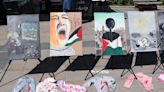 Father-daughter duo protests Gaza attacks across Türkiye with art