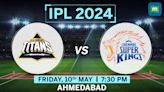 IPL 2024 MATCH 59 | Gujarat Titans Vs Chennai Super Kings: Head To Head Stats