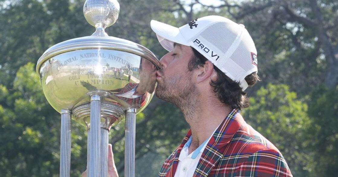 CHARLES SCHWAB CHALLENGE: Davis Riley gets 1st individual PGA Tour win at Colonial