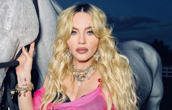 Madonna, 66, flaunts toned body in sheer pink dress as she asks fans for help