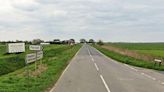 Lorry, tractor and van crash shuts road near city