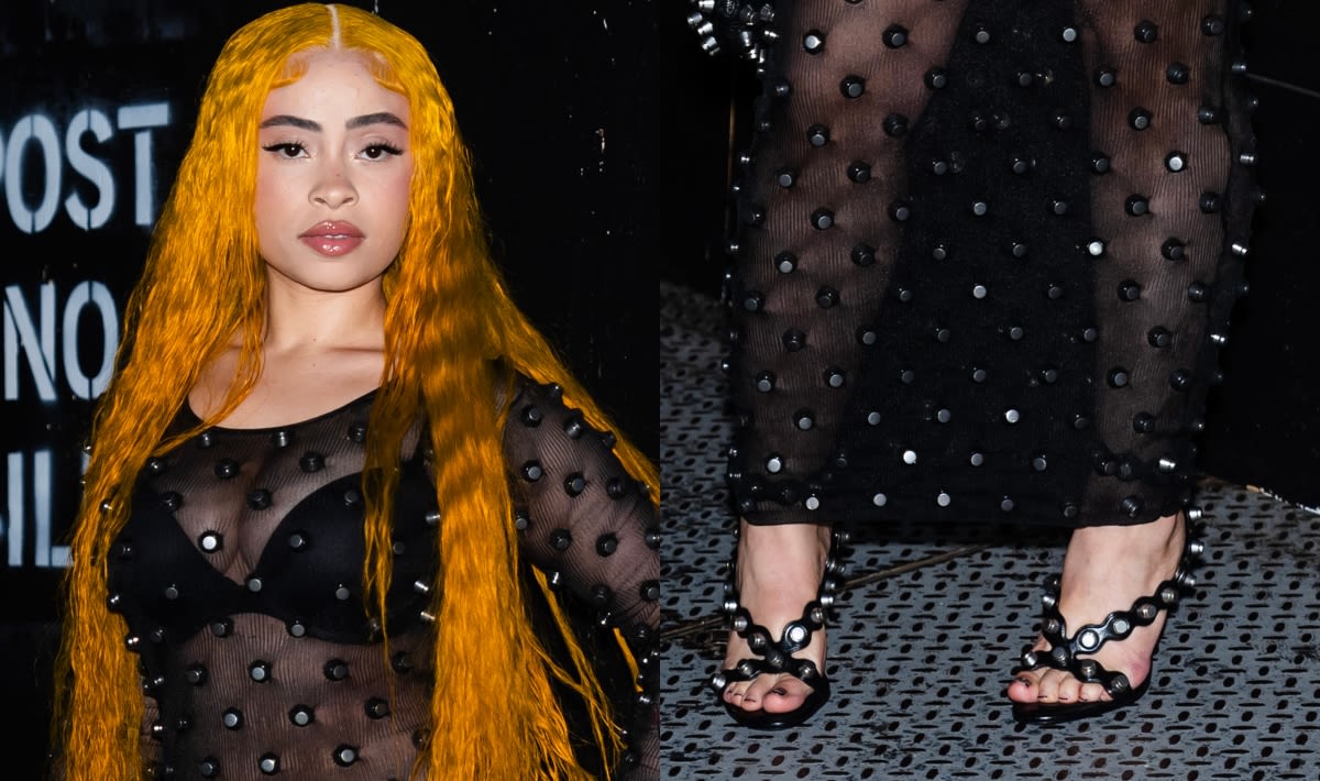 Ice Spice Dazzles in Alexander Wang Studded Heels at SoHo Runway Show