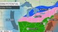 Light snow to swing through Northeast on Monday, with a late-week storm looming large