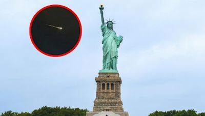 ¿Meteorito sobre Nueva York? Extraña bola de fuego pasó cerca de Estatua de la Libertad