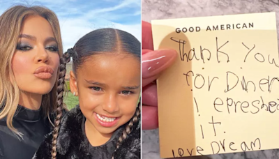 Khloé Kardashian shares an adorable Thank-You Card from her niece Dream - Times of India