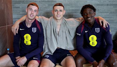 Bellingham and Co unwind in the pool the day after beating Switzerland