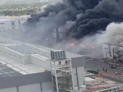 Major fire breaks out at Tata Electronics Private Limited in TN