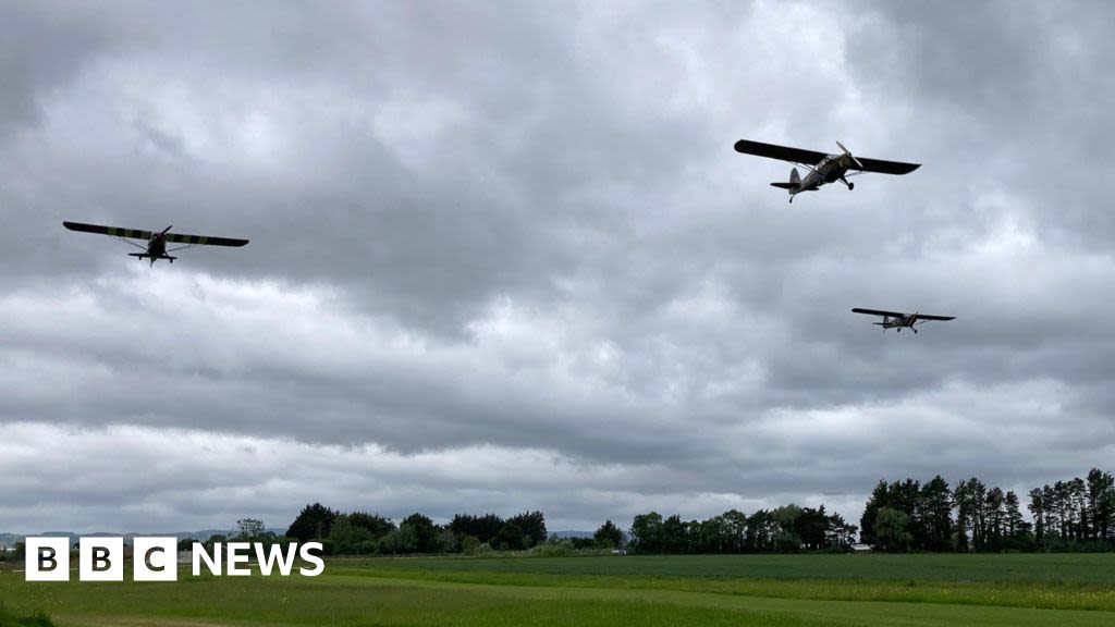 Somerset pilots trace D-Day flight path to Normandy