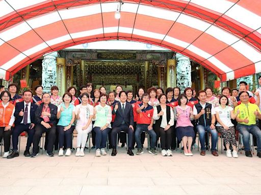 賴清德訪慈雲寺祈願「凱米」不要來 藍綠有意縣長者都來了 - 政治