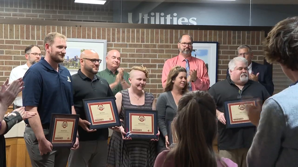 Six honored with Heart and Hero Award for saving student at hockey game