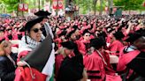 Group of graduates walk out of Harvard commencement chanting ‘Free, free Palestine’