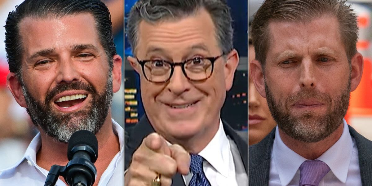 Stephen Colbert Taunts Don Jr. And Eric Over The 1 Thing Trump Truly Hates