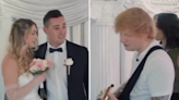 Ed Sheeran stuns bride and groom as he serenades them after crashing their Las Vegas wedding