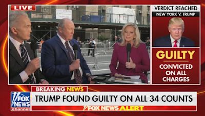 Watch Fox News' initial reaction to Donald Trump being found guilty of 34 felonies