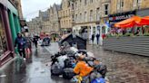 Strike by waste workers in Scotland fills streets with garbage