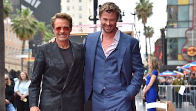 Robert Downey Jr roasts Chris Hemsworth at his Hollywood Walk of Fame ceremony: ‘Captain America calls him second best Chris’