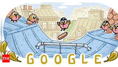 Paris Olympics 2024: Google Doodle celebrates skateboarding - Times of India