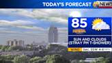 Mostly dry and still warm Sunday; round of showers and t-storms Memorial Day, severe possible
