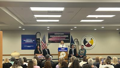 First Lady Jill Biden visits Bay Mills Community College, talks with tribal officials
