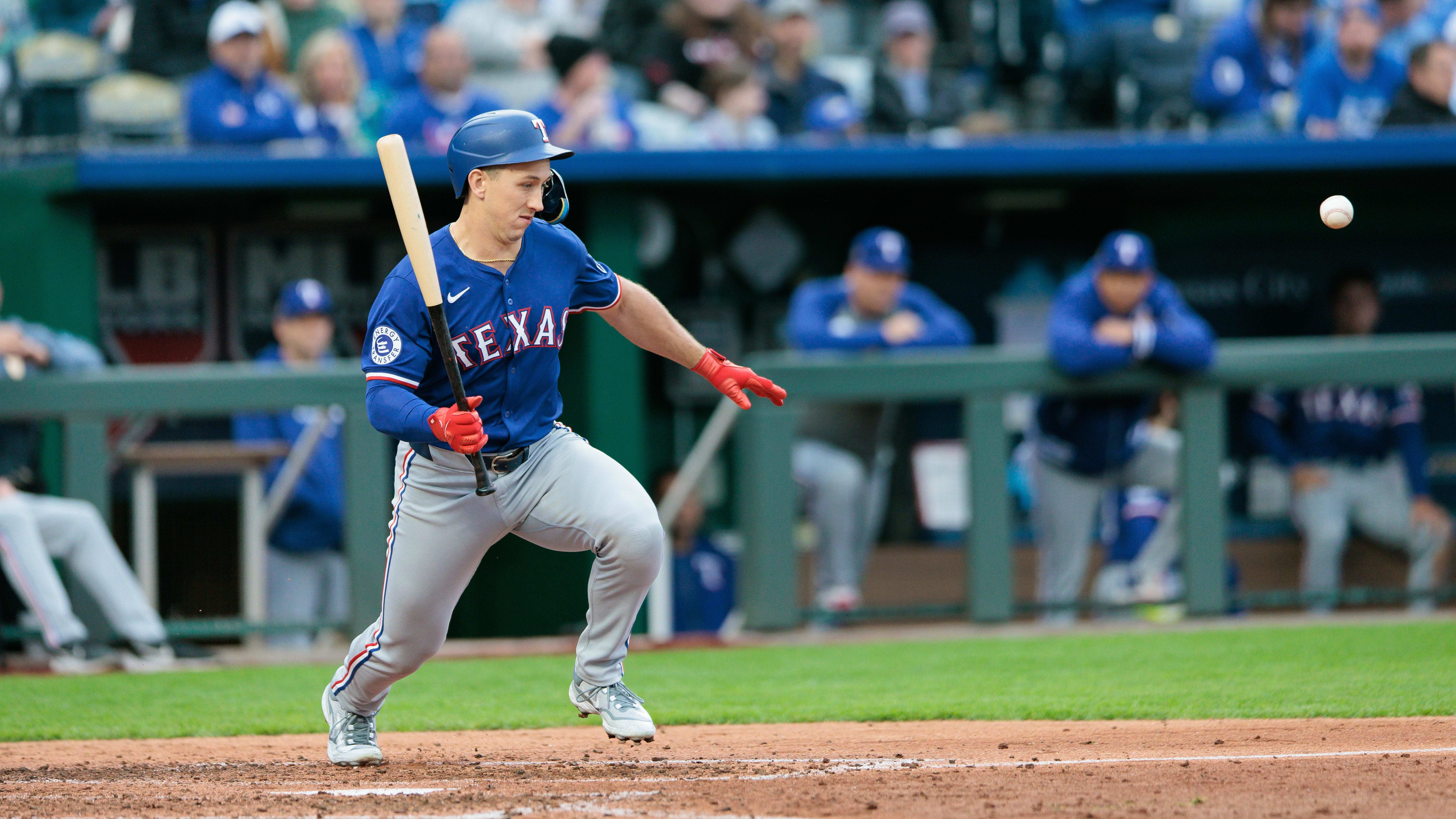 Texas Rangers Offense Explodes, But Rookie Slugger Leaves Early With Injury In Blowout Against Royals