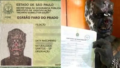 'Altamente cristão', Diabão recebe RG com foto e nome novos; veja