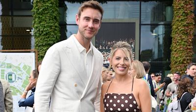 Mollie King and Stuart Broad put on loved-up display at Wimbledon