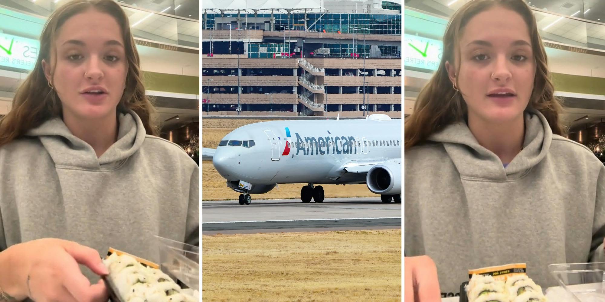 ‘Their $12 food voucher in 2024 is ridiculous’: American Airlines traveler has ‘nightmare slumber party’ at airport