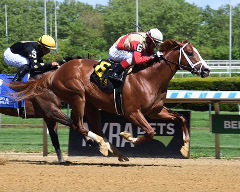 Antiquarian Flashes Belmont Stakes Creds in Peter Pan