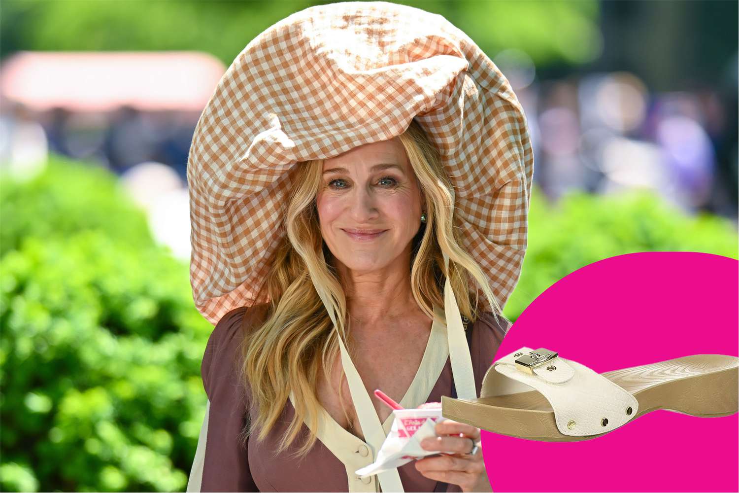 Sarah Jessica Parker’s Nostalgic Wooden Sandals from the 'AJLT…' Set Look Just Like This Pair That's on Sale