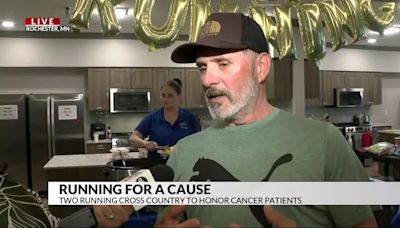 Man running halfway across the country makes a stop in Rochester