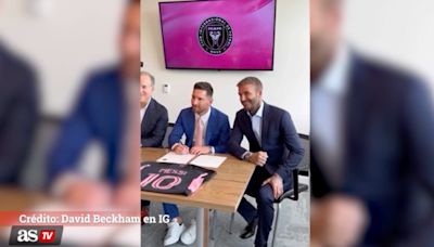 Beckham y su homenaje a Messi tras un año en Inter Miami