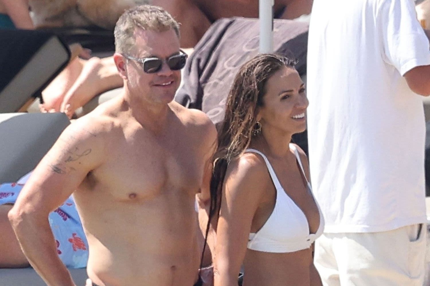 Matt Damon and Wife Luciana Soak Up Some Sun in Swimsuits During Annual Mykonos Vacation