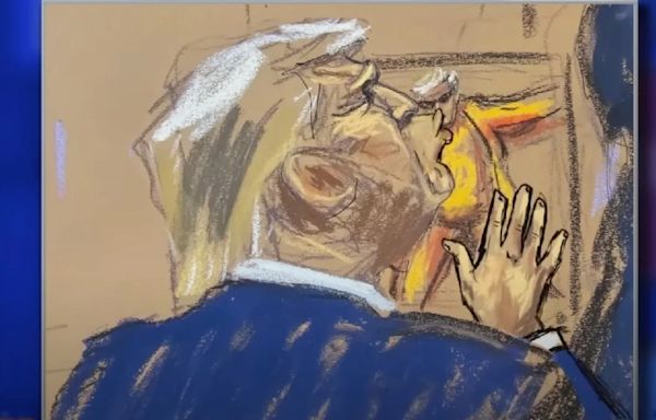 Stephen Colbert Earns Audience Groans After Making Courtroom Sketches of Trump Kiss | Video