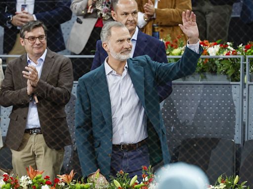 El rey Felipe VI sorprende acudiendo como espectador al Mutua Madrid Open