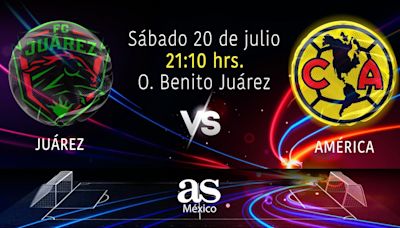 FC Juárez vs América en vivo: Liga MX, Apertura 2024 hoy en directo